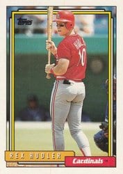 1992 Topps Base Set Rex Hudler #47 card