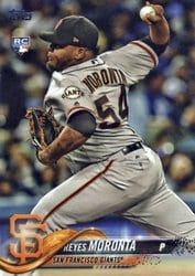 2018 Topps Base Set Reyes Moronta #519 card