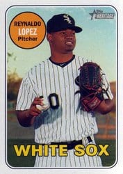2018 Topps Heritage Base Set Reynaldo Lopez #296 card