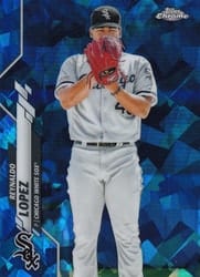 2020 Topps Chrome Sapphire Edition Base Set Reynaldo Lopez #488 card