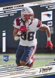 2021 Panini Chronicles Prestige Rookies Update Rhamondre Stevenson #278 card