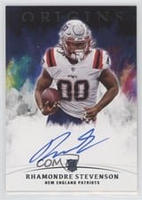 2021 Panini Origins Rookie Autographs Rhamondre Stevenson #RA-RS card