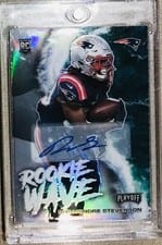 2021 Panini Playoff Rookie Wave Signatures Rhamondre Stevenson #RW-RST card