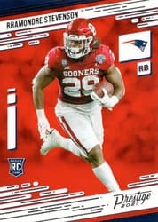 2021 Panini Prestige Base Set Rhamondre Stevenson #278 card