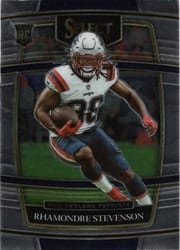 2021 Panini Select Base Set Rhamondre Stevenson #75 card