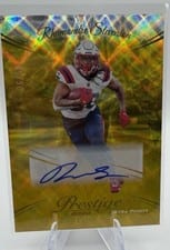 2024 Panini Prestige Xtra Points Signatures Premium Rhamondre Stevenson #202 card