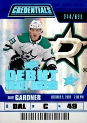 2019-20 Upper Deck Credentials Base Set Rhett Gardner #108 card