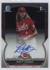 2023 Bowman Draft Chrome Prospect Autographs Rhett Lowder #CDA-RLO card