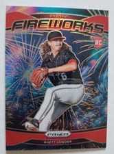 2025 Panini Prizm Fireworks Rhett Lowder #12 card