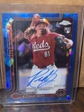 2025 Topps Chrome Sapphire Rookie Autographs Sapphire Rhett Lowder #RA-RL card