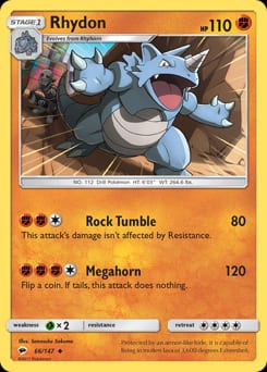 Burning Shadows Rhydon #66 card