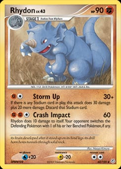 Diamond & Pearl Rhydon #60 card