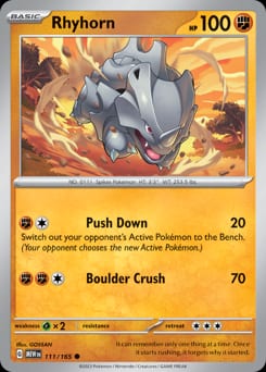 151 Rhyhorn #111 card