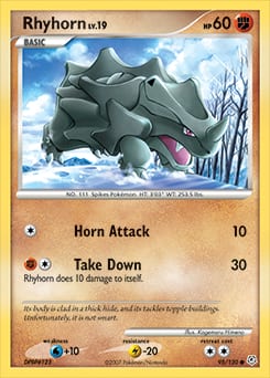 Diamond & Pearl Rhyhorn #95 card