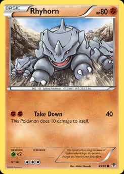 Generations Rhyhorn #49 card