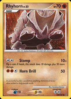 Supreme Victors Rhyhorn #122 card