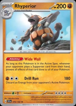 Stellar Crown Rhyperior #76 card