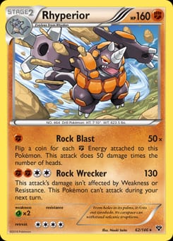 2014 XY Rhyperior #62 card