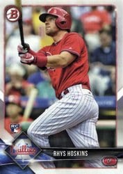 2018 Bowman Base Set Rhys Hoskins #10 card