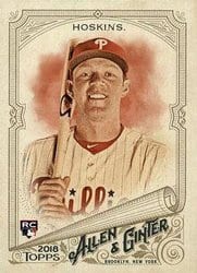 2018 Topps Allen & Ginter Base Set Rhys Hoskins #211 card