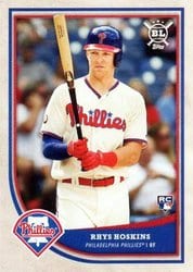 2018 Topps Big League Base Set Rhys Hoskins #113 card