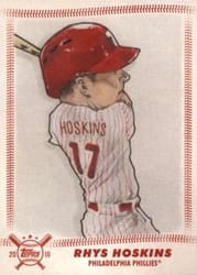 2018 Topps Big League Star Caricature Reproductions Rhys Hoskins #SCR-RH card