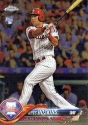 2018 Topps Chrome Base Set Rhys Hoskins #70 card