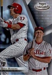 2018 Topps Gold Label Base Set Rhys Hoskins #78 card