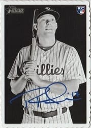 2018 Topps Heritage 1969 Topps Deckle Edge Rhys Hoskins #23 card