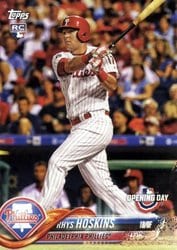 2018 Topps Opening Day Base Set Rhys Hoskins #82 card