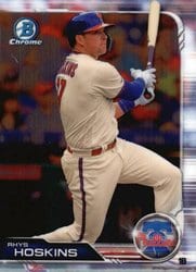 2019 Bowman Chrome Base Set Rhys Hoskins #61 card