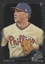 2019 Topps Allen & Ginter X Base Set Rhys Hoskins #82 card