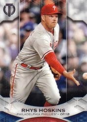 2019 Topps Tribute Base Set Rhys Hoskins #79 card