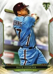 2019 Topps Triple Threads Base Set Rhys Hoskins #51 card