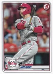 2020 Bowman Base Set Rhys Hoskins #12 card