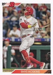 2020 Bowman Heritage Base Set Rhys Hoskins #12 card