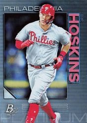 2020 Bowman Platinum Base Set Rhys Hoskins #73 card