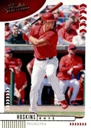 2020 Panini Absolute Base Set Rhys Hoskins #52 card