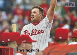 2020 Stadium Club Base Set Rhys Hoskins #216 card