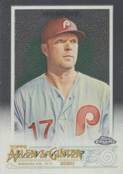 2020 Topps Allen & Ginter Chrome Base Set Rhys Hoskins #9 card