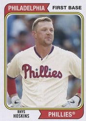 2020 Topps Archives Base Set Rhys Hoskins #196 card