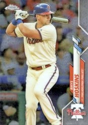 2020 Topps Chrome Base Set Rhys Hoskins #184 card