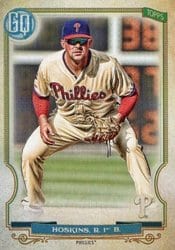 2020 Topps Gypsy Queen Base Set Rhys Hoskins #115 card