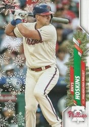 2020 Topps Holiday Base Set Rhys Hoskins #HW56 card