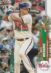 2020 Topps Holiday Base Set Rhys Hoskins #HW56b card