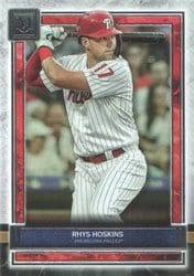 2020 Topps Museum Collection Base Set Rhys Hoskins #33 card
