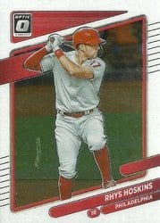 2021 Donruss Optic Base Set Rhys Hoskins #136 card