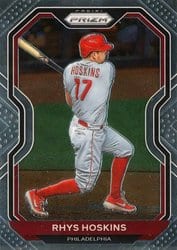 2021 Panini Prizm Base Set Rhys Hoskins #167 card