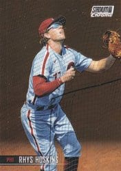 2021 Stadium Club Chrome Base Set Rhys Hoskins #124 card