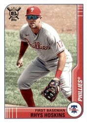 2021 Topps Big League Base Set Rhys Hoskins #64 card